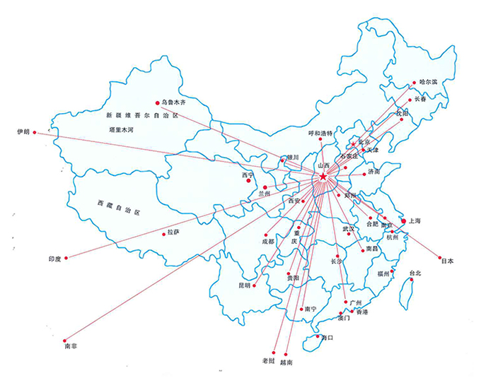 販売網　地図